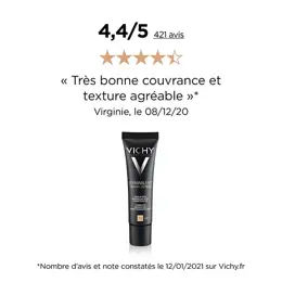 Vichy Dermablend 3D Correction Fond de Teint Resurfaçant N°15 Opal 30ml