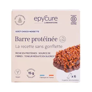 Epycure Barretta proteica a basso contenuto di zuccheri mantiene la massa muscolare e controlla il peso 6 barrette