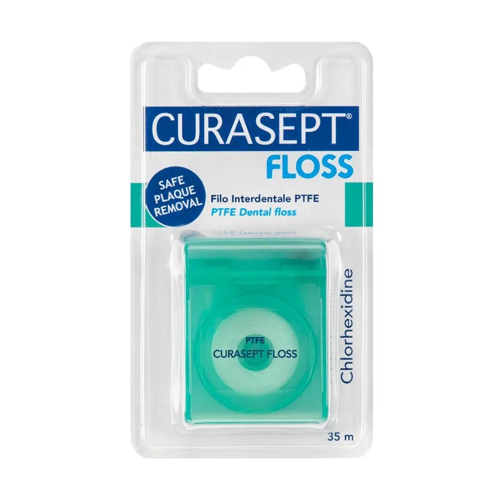 Curasept Floss PFTE Filo Interdentale con Clorexidina 35 m