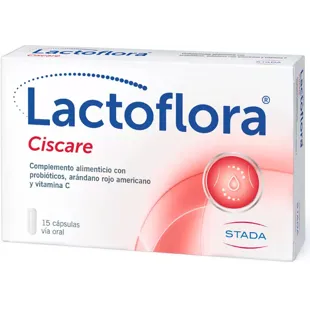 Lactoflora Ciscare Probiótico Arándano Rojo Bienestar Urinario 15 Cápsulas