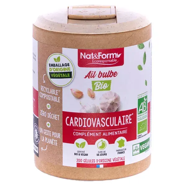 Nat & Form Ecoresponsable Bulbo de Ajo Bio 200 comprimidos vegetales