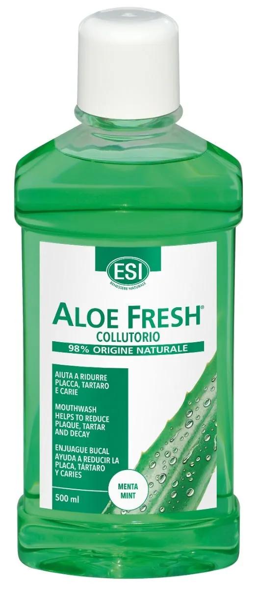 Esi Aloe Fresh Collutorio Naturale Antibatterico all'Aloe Vera 500 ml