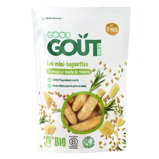 Good Goût Biscuits Mini-Baguettes al Formaggio e Rosmarino +10m Bio 70g