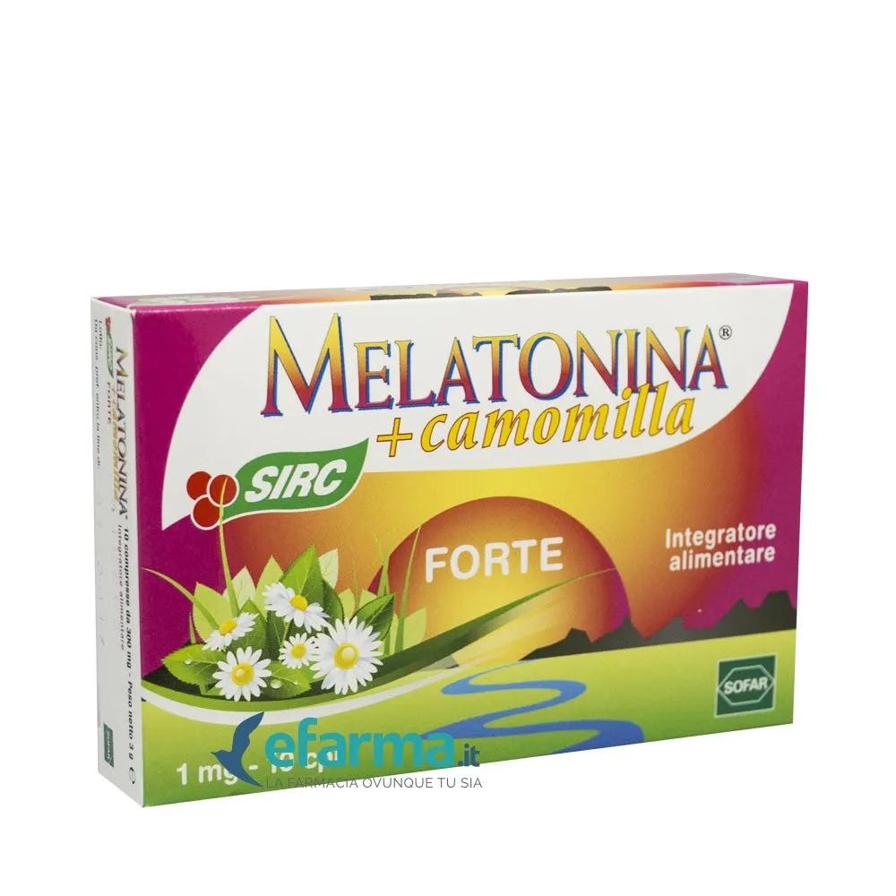 Melatonina Forte + Camomilla Integratore Sonno 10 Compresse