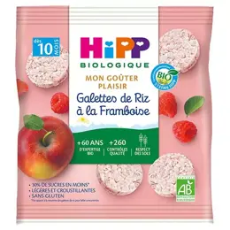 Hipp Bio Mon Goûter Plaisir Galettes de Riz à la Framboise +10m 30g