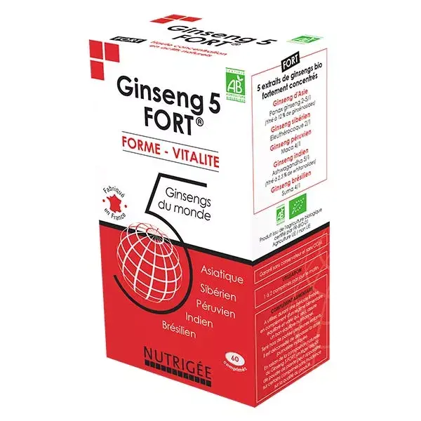 Nutrigée Ginseng 5 Fort 60 comprimidos