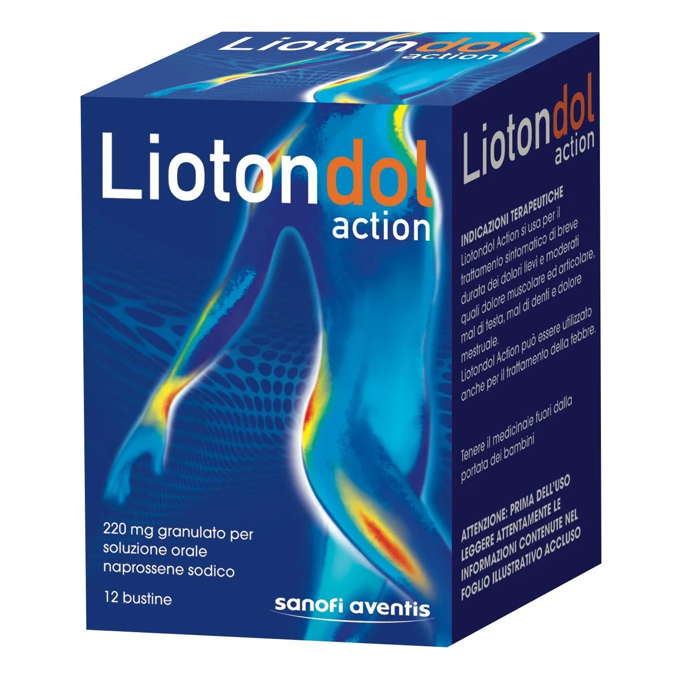 Liotondol Action 220 mg Granulato per Sospensione Orale 12 Bustine