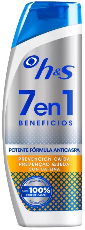 H&S 7en1 Champú Anticaspa Prevención Caída 500 ml