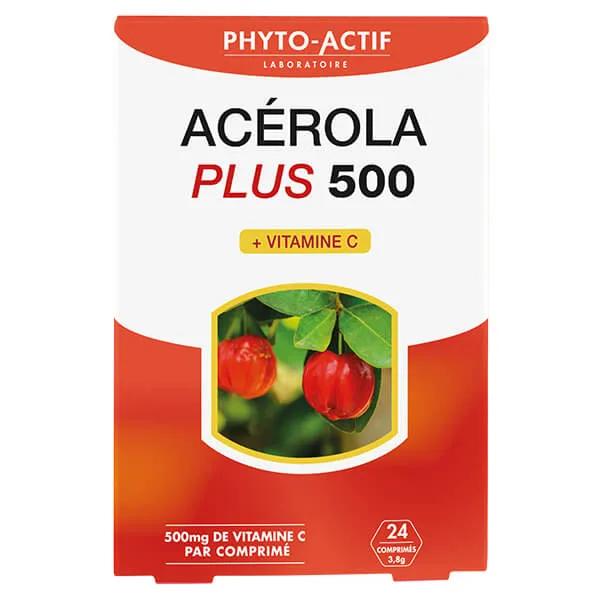 Phytoactif Acerola más de 500 de 2 x 15 tabletas