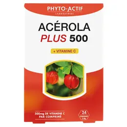 Phytoactif Acérola plus 500 2 x 15 comprimés à croquer