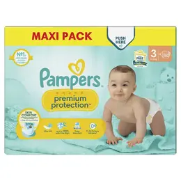 Pampers Couches Premium Protection Maxi Pack T3 (6-10 Kg)