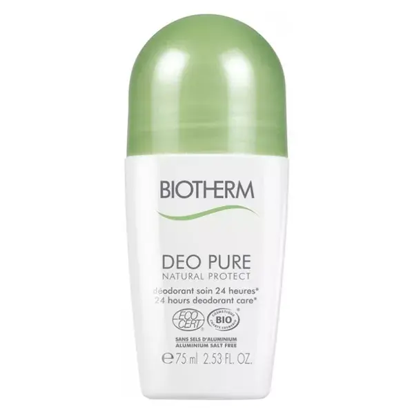 Biotherm Déo Pure Natural Protect Déodorant Soin 24h Bio Roll-On 75ml