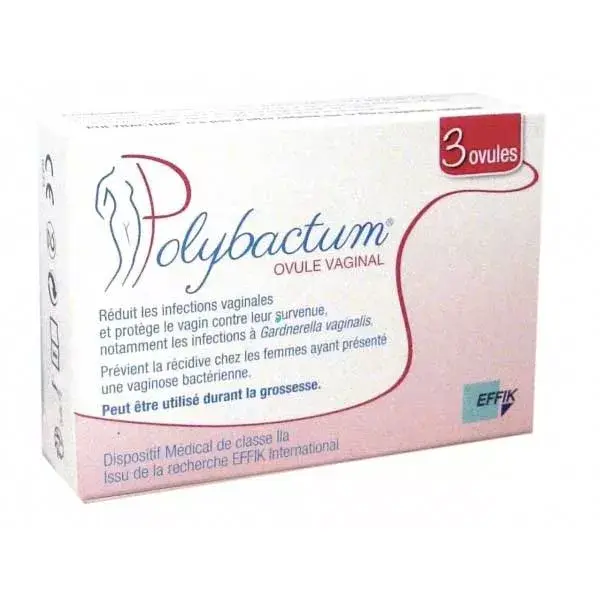 Caja de huevo Polybactum Vaginal de 3