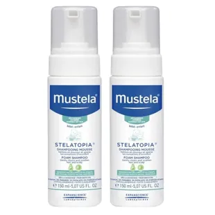 Mustela Stelatopia Mousse Shampoo 2x150 ml