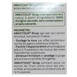 Arkopharma Arkotoux Sirop Soulage La Toux 140ml