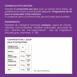 Granions Complexe Peau Cheveux Ongles Boite de 60 comprimés