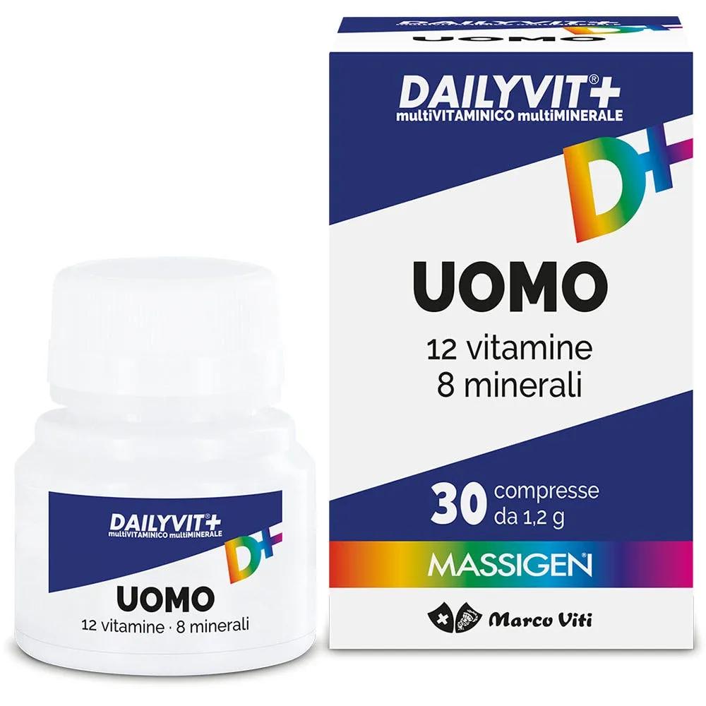 Massigen Dailyvit+ Uomo Integratore Vitamine e Minerali 30 Compresse