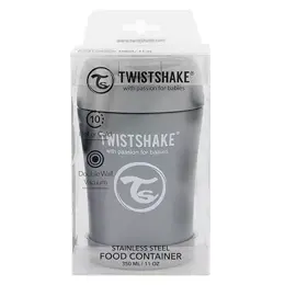 Twistshake Contenant Isotherme Alimentaire Gris Pastel 350ml