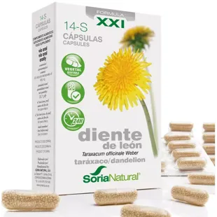Soria Natural 14-S Dandelion 30 Capsules