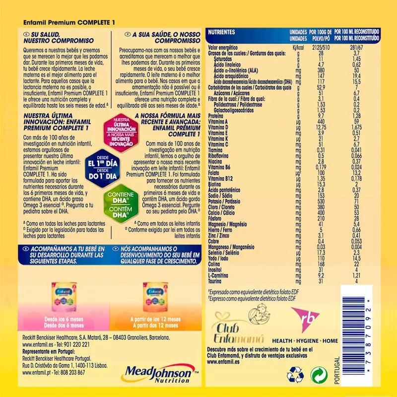 Enfamil 1 Premium Complete 800 gr