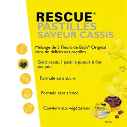 RESCUE® Pastilles Cassis - 50 g 