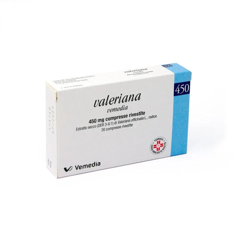 Valeriana Vemedia 450 Mg Per Favorire Il Relax 20 Compresse