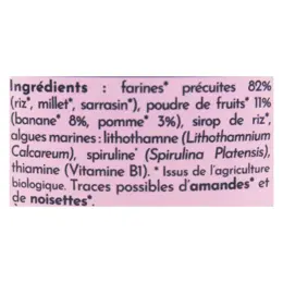 Bébé M Céréales & Fruits +6m Bio 400g