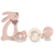 Suavinex Wonderland Set of 2 Pacifiers 0-6m + Pacifier Clip + Pink Silicone Teether