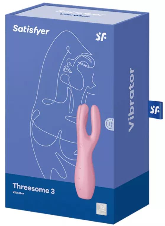 Satisfyer Vibromasseur Trio 3 Rose