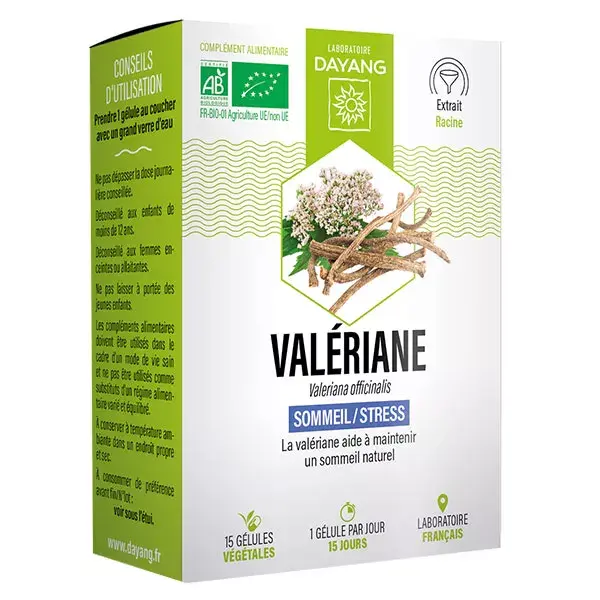 Dayang Valeriana Bio Esfera del Sueño 15 Comprmidos vegetales