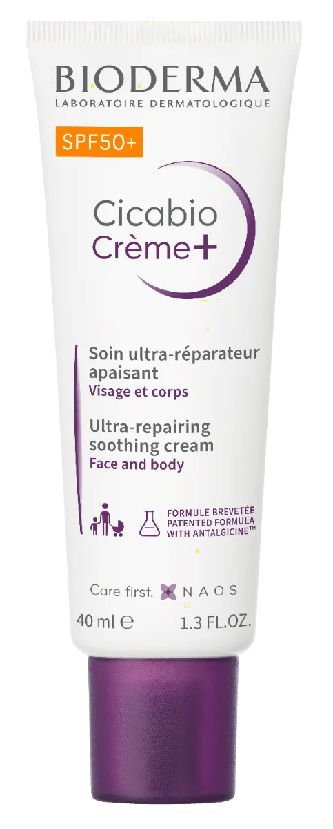 Bioderma Cicabio Crème Crema SPF50+ Riparativa Lenitiva Pelle Irritata Danneggiata 40 ml