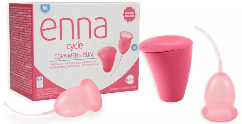 Enna Cycle Copo Menstrual Tamanho M 2 Unidades + Esterilizador