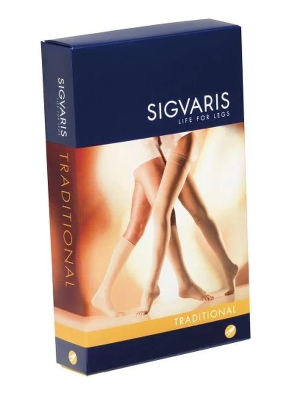 Sigvaris 503 AG Collant Coscia Autoreggente Compressivo Punta Aperta Colore Beige Taglia 4 M Lungo