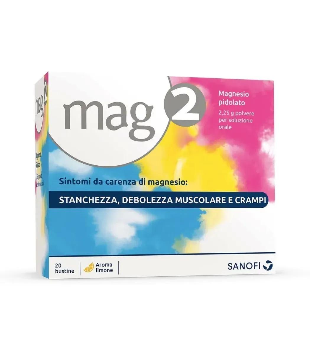 Mag2 Granulato Soluzione Orale 2,25g Magnesio Pidolato 20 Bustine