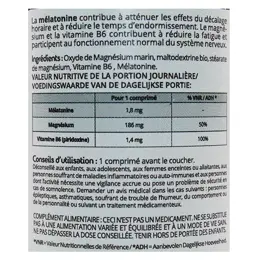 Propos' Nature Super Mélatonine Magnésium Marin Vitamine B6 60 comprimés