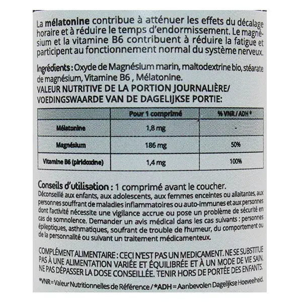Propos' Nature Super Melatonin Marine Magnesium Vitamin B6 60 tablets