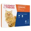 Clement Thekan Fiprokil Anti-Puces Anti-Tiques Chats 1kg et + 4 pipettes