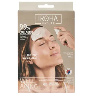 Iroha Nature Forehead Patches 99% Collagen 3 units + Mist 20 ml