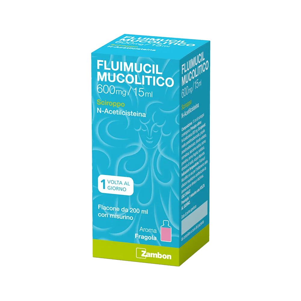 Fluimucil Mucolitico 600 mg/15 ml Sciroppo Espettorante 200 ml