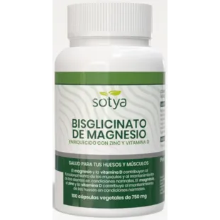 Sotya Magnesium Bisglycinate 100 Capsules of 750mg