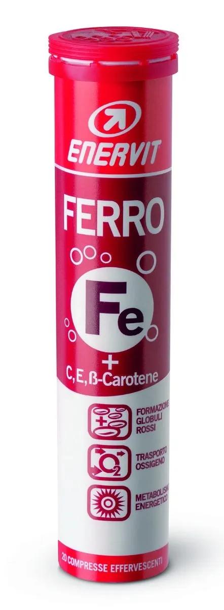 Enervit Ferro Integratore di Ferro e Vitamina C e E 20 Compresse Effervescenti