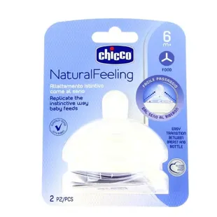 Chicco Step Up Teat 3 Silicone Anti-Colic Valve Fast Flow 6m+ 2 units