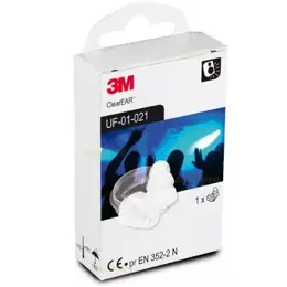 3M ClearEar 20 Bouchons d'Oreilles 1 paire