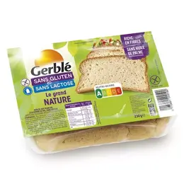 Gerblé Sans Gluten & Sans Lactose Pain Le Grand Nature 230g