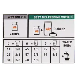 Royal Canin Veterinary Diabetic Chat Aliment Humide 12 x 85g