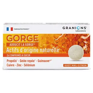 Granions Gorge Gola Gusto Miele Limone 24 Compresse da succhiare