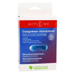 Marque Verte Actikiné Compresse Chaud Froid Masque Oculaire 21 x 7,5cm