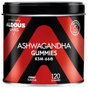 Aldous Labs Ashwagandha Sabor Cereja 120 Gomas