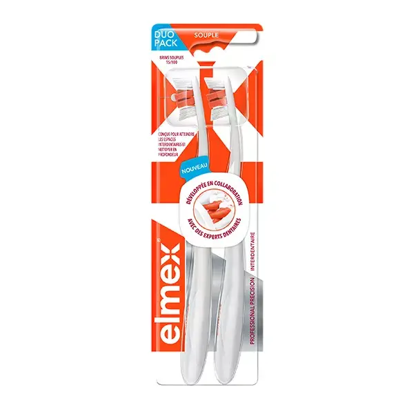 Elmex Brosse à Dents Professional Precision Interdentaire Lot de 2