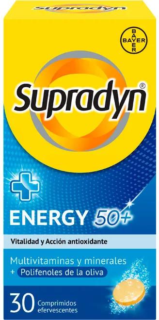 Supradyn Energy 50+ Vitaminas y Energía 30 Comprimidos Efervescentes